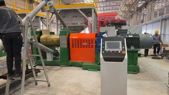 30-120 mesh Power Size Waste Tire Recycling Line met LP-1200 Shredder Model Technology